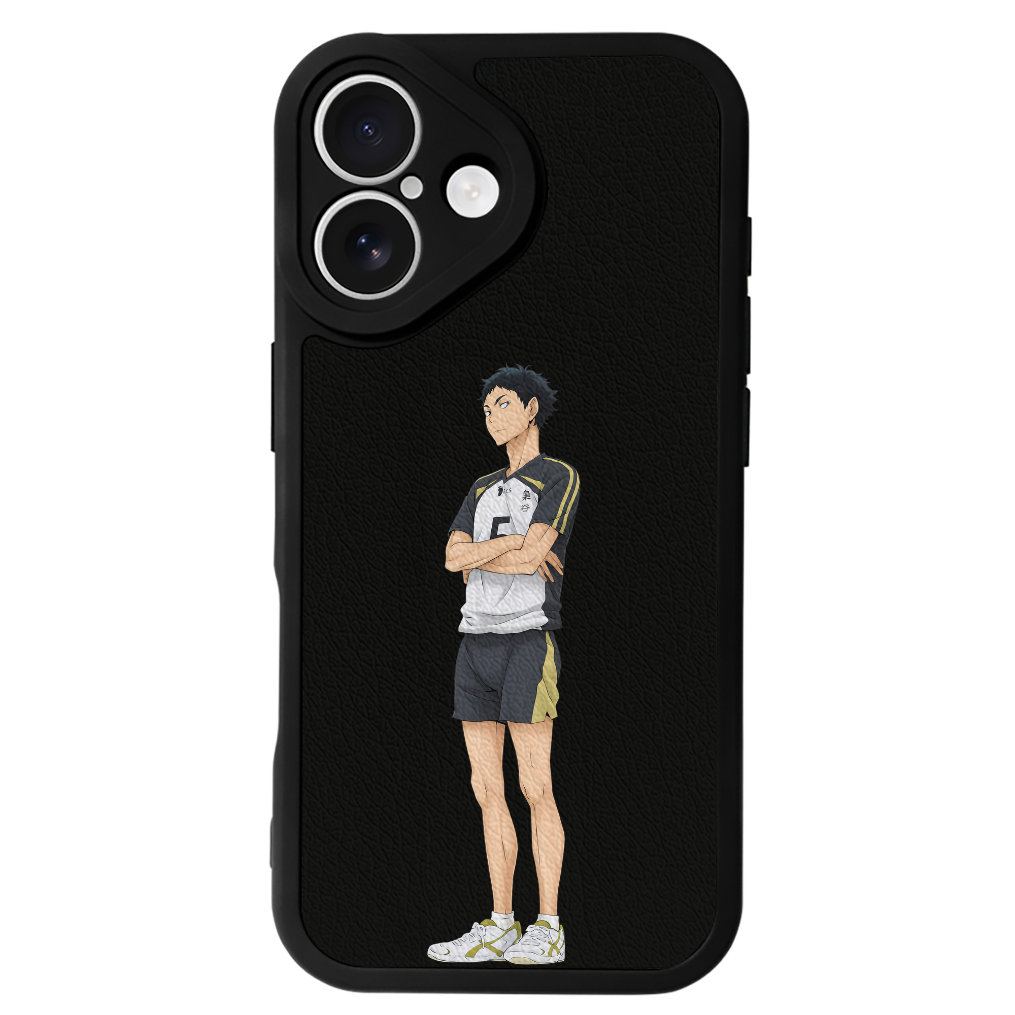 （画像用） ハイキュー!! Haikyu!! 【iPhone 16シリーズ対応】シリコンスマホケース（レザー調） 材質：シリコン